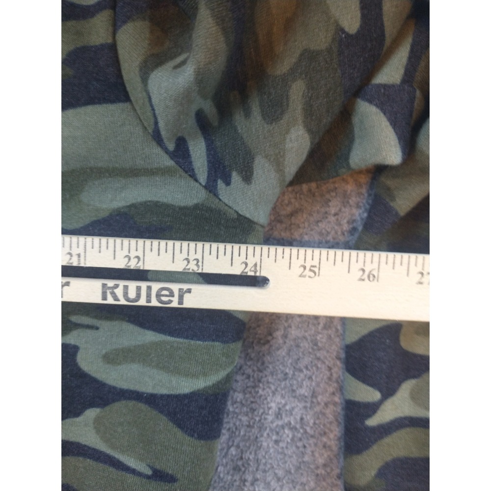 Strongside Mens Camo Fleece Hoodie Sweatshirt Green Camouflage Pullover  2XL - Picture 6 of 10